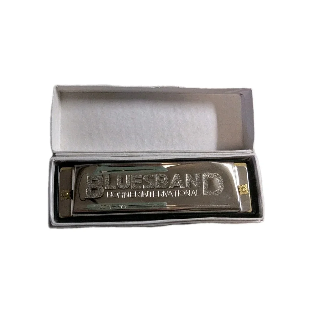 Hohner Bluesband Harmonica Key of C - 10 Hole Diatonic Blues Harp with Box 1501